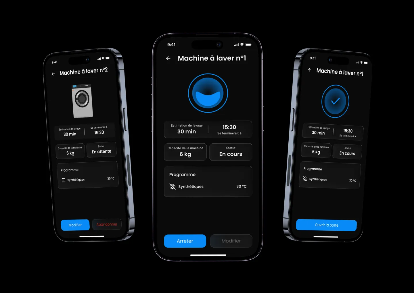 Mockup final de l'application Mr Clean