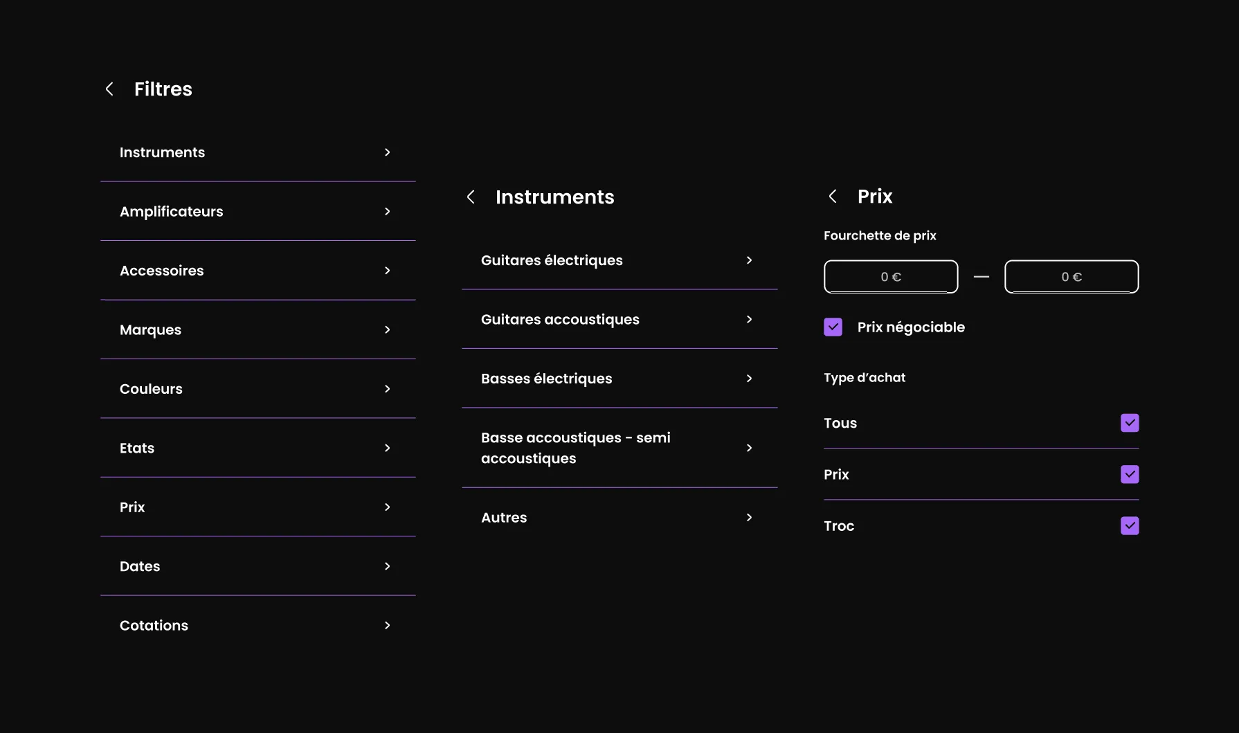 Design du formulaire de mise en vente sur Groovs