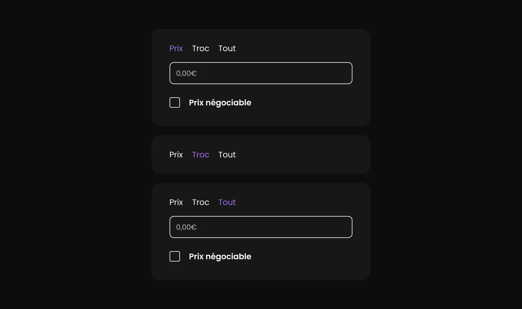 Mockup de l'espace personnel utilisateur sur Groovs