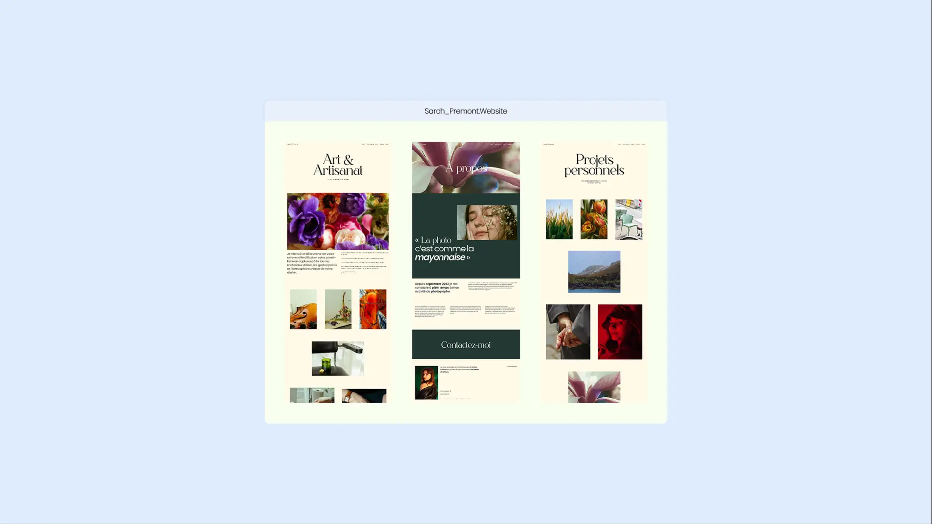 Vignette du projet Sarah Prémont - Développement UI Design