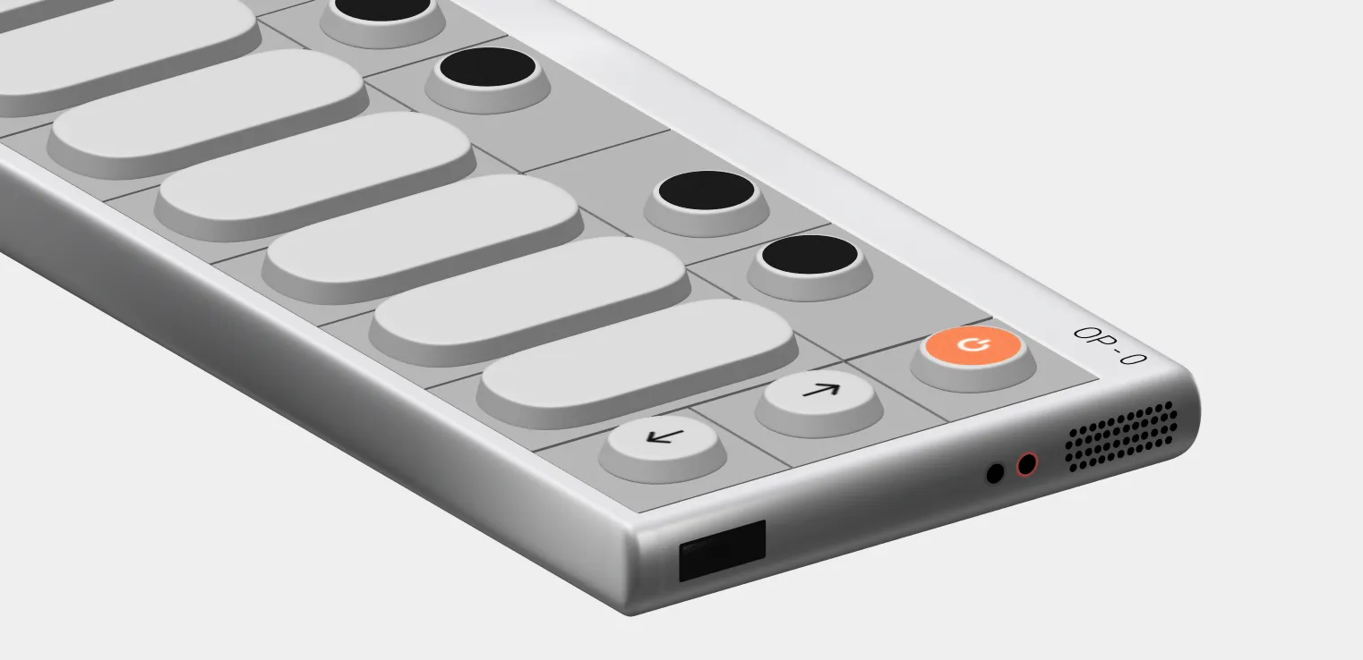 Rendu 3D d'un clavier minimaliste