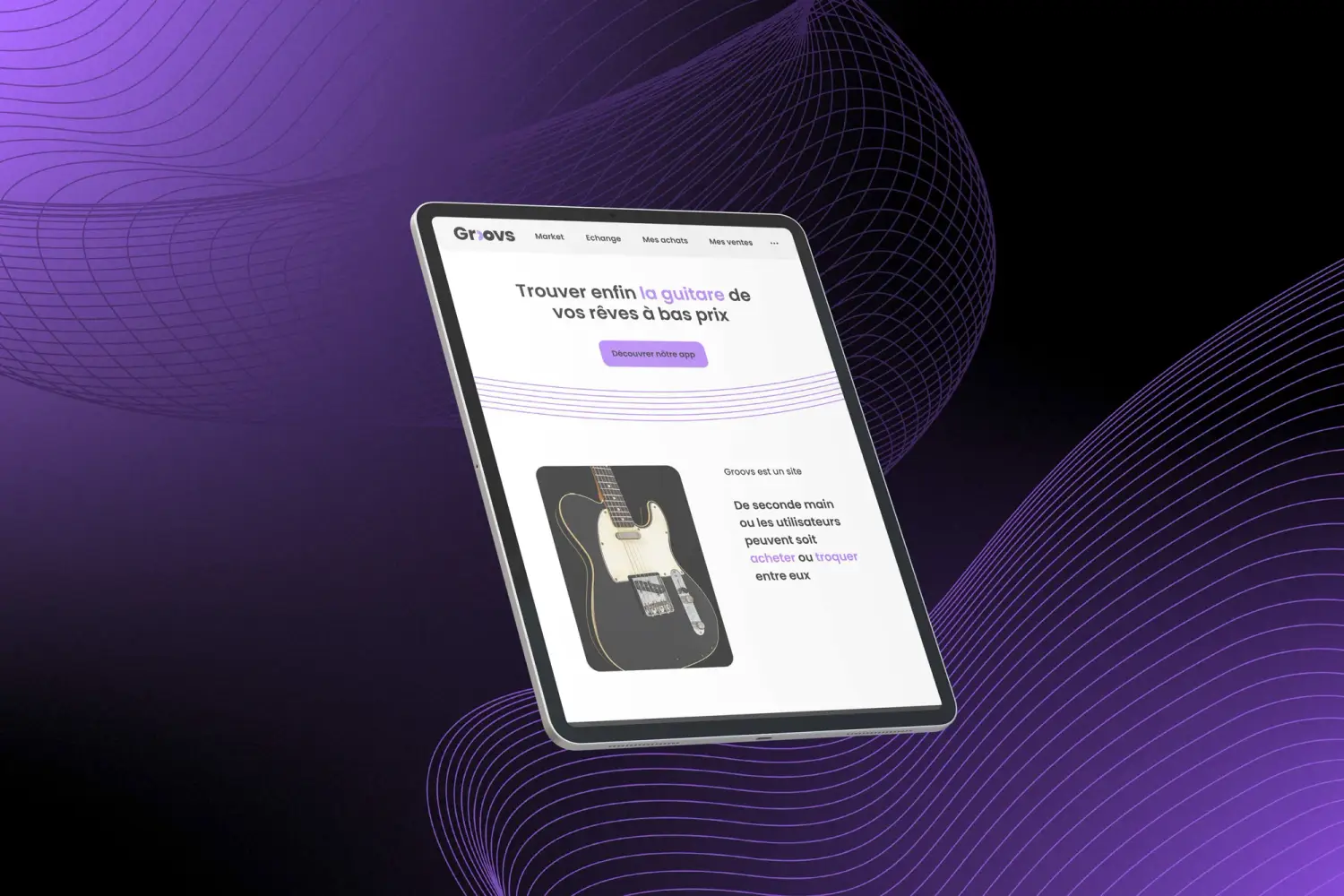 Vignette du projet Groovs - Design System et Web App