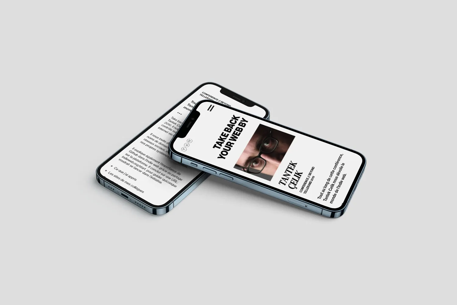 Interface mobile de l'application Iolce