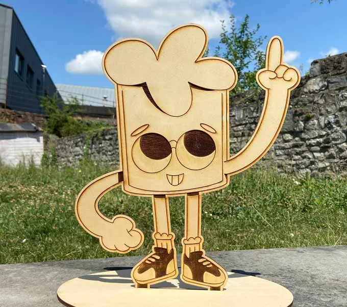 Illustration de la mascotte Pota pour le projet RQR