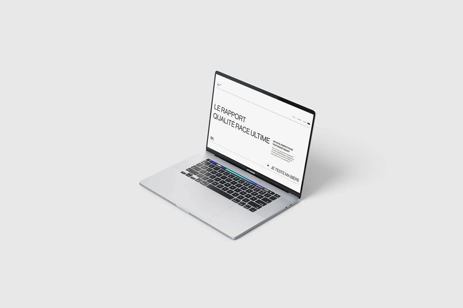 Interface principale de l'application RQR - Comparateur de bières